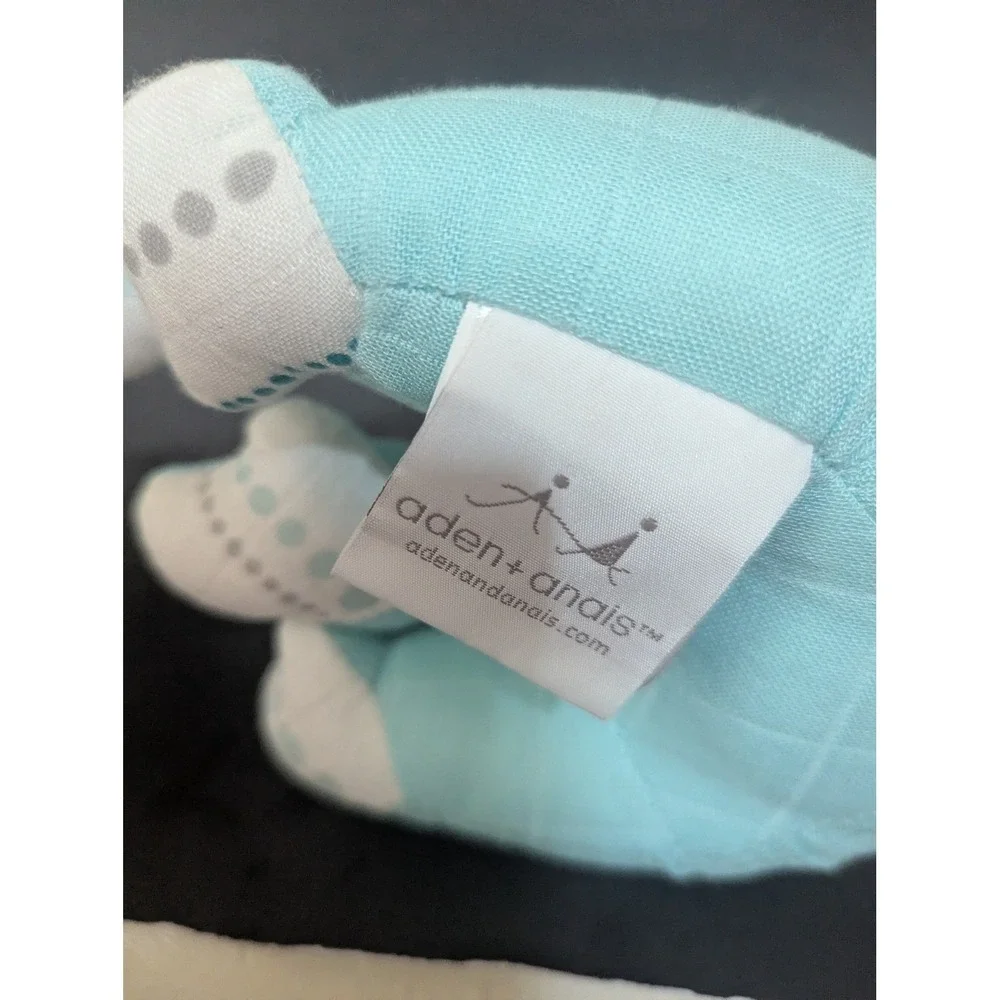Aden + Anais Koala Plush Stuffed Animal Aqua Blue Quilted 9‎ inch